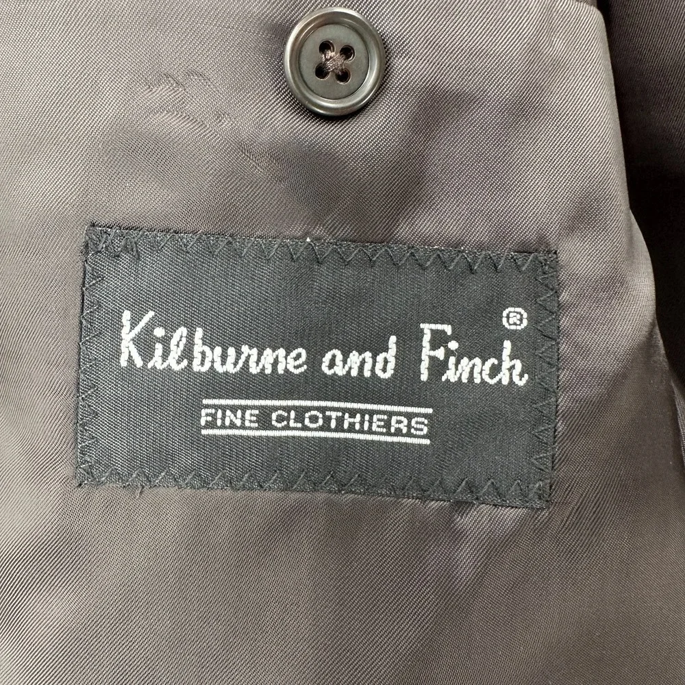 Kilburne and Finch 2-Piece Grey‎ Suit Balzer Jacket 44L Pants Slacks 39X32 Wool